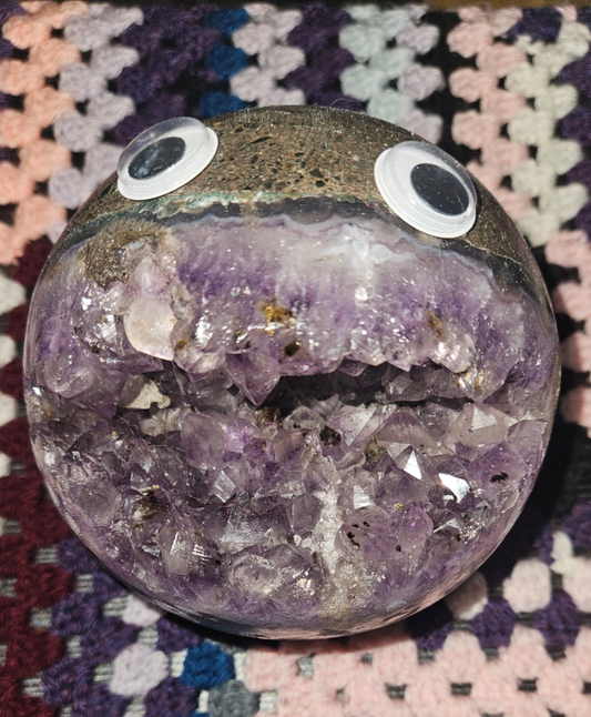 2kg Amethyst PacMan Sphere